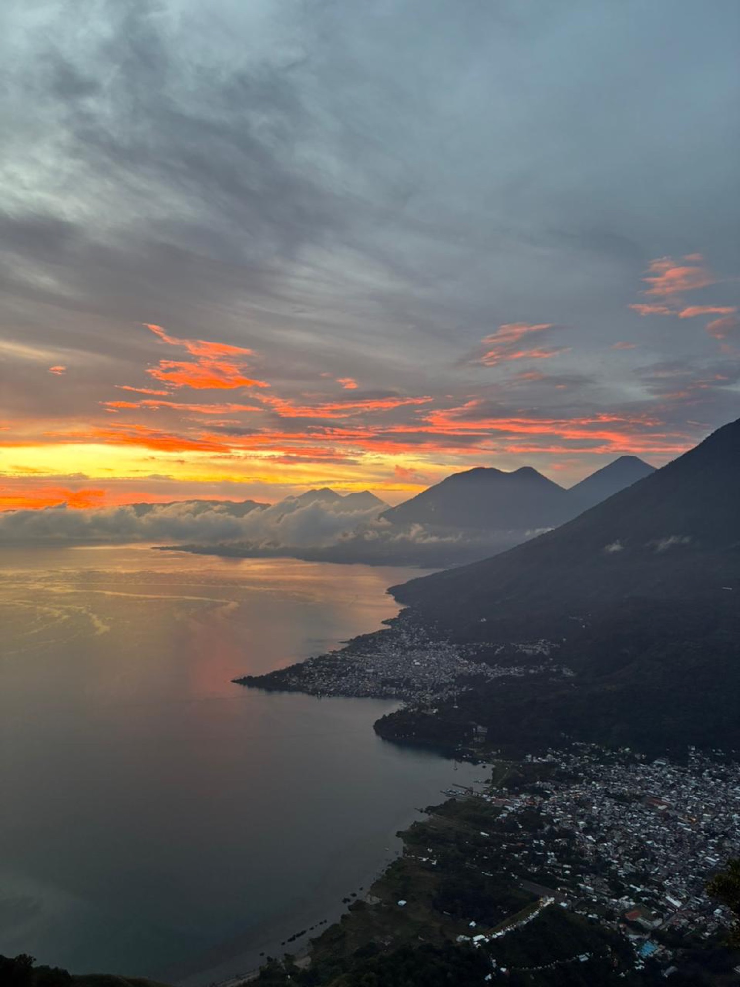 Atardecer en el Lago de Atitlán